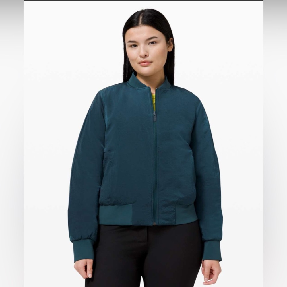Lululemon Non-Stop bomber jacket, reversible, size 10